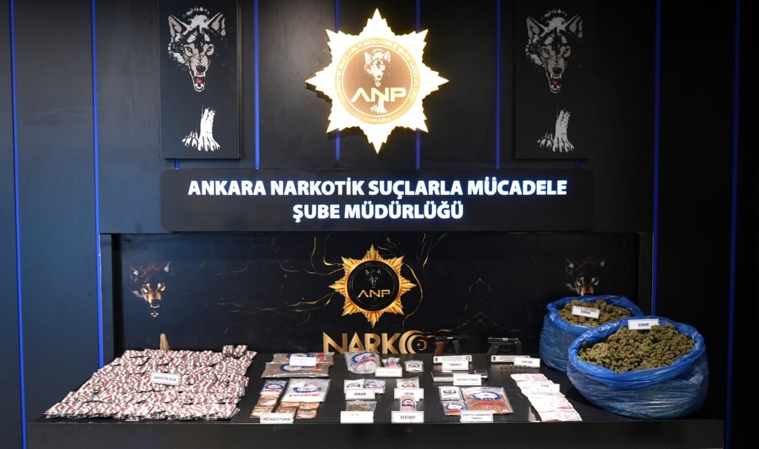 Umutcan ÖREN/ANKARA, (DHA)- ANKARA'da, polis ekiplerince düzenlenen uyuşturucu operasyonlarında 87