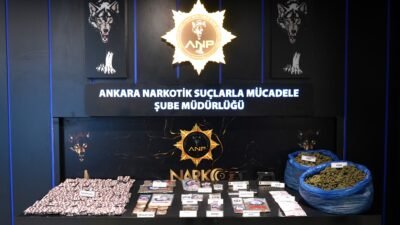 Umutcan ÖREN/ANKARA, (DHA)- ANKARA'da, polis ekiplerince düzenlenen uyuşturucu operasyonlarında 87