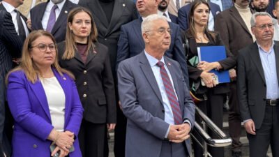 DURUŞMA SONRASI BASIN AÇIKLAMASI CHP Antalya İl Başkanı Nail Kamacı,