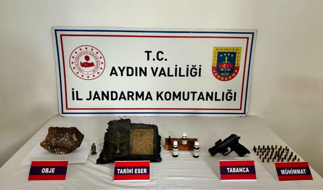 Bahattin ALBAYRAK-Burhan CEYHAN/AYDIN, (DHA)-AYDIN'da jandarmanın bir eve düzenlediği operasyonda Ortodoks/Bizans