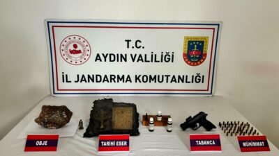 Bahattin ALBAYRAK-Burhan CEYHAN/AYDIN, (DHA)-AYDIN'da jandarmanın bir eve düzenlediği operasyonda Ortodoks/Bizans