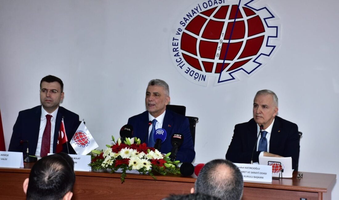 Adnan ÇELEBİ-Ali KADI/NİĞDE, (DHA)- TİCARET Bakanı Ömer Bolat, "İhracatımız geçen