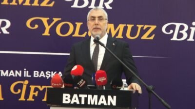 Bayram AYHAN/BATMAN, (DHA)- ÇALIŞMA ve Sosyal Güvenlik Bakanı Vedat Işıkhan,
