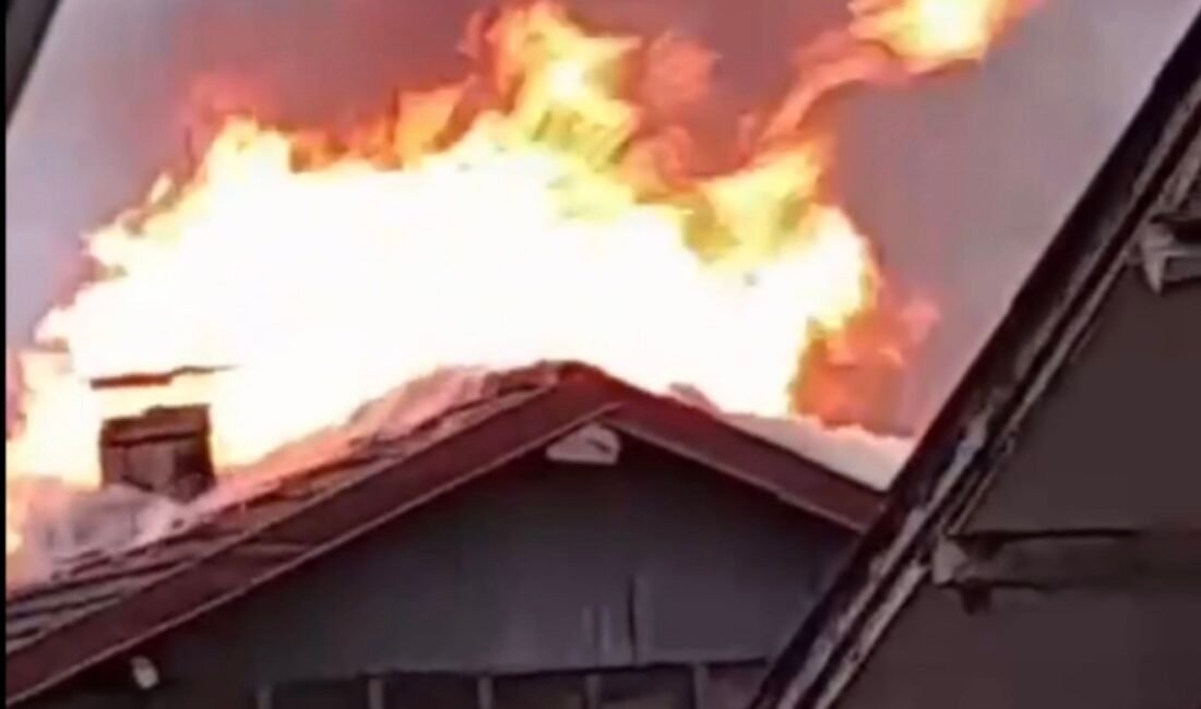 Ayhan ACAR/BARTIN, (DHA)- BARTIN'ın Kozcağız beldesinde 4 katlı binanın çatısında