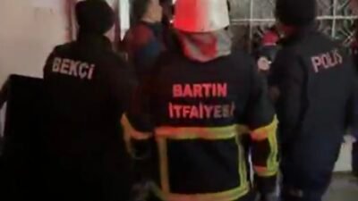 Ayhan ACAR/ BARTIN, (DHA)- BARTIN'da 4 katlı bir binanın bodrum