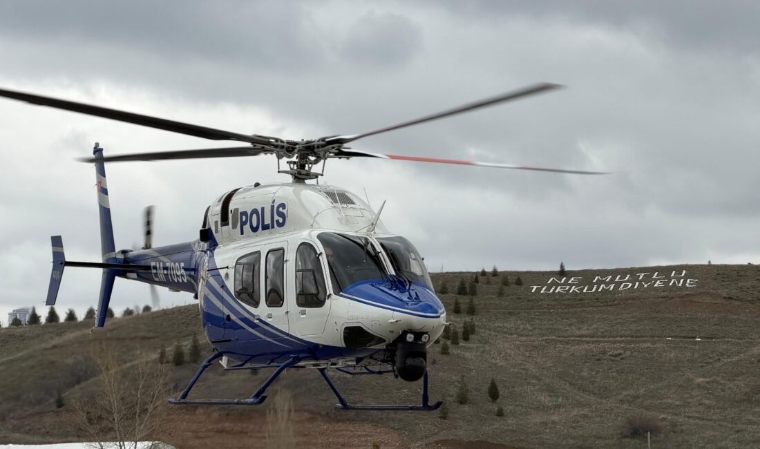 Ayşenur DEMİRTAŞ GÜL-Celal ATALAY/ANKARA, (DHA- ANKARA'da polisin helikopter desteği ile