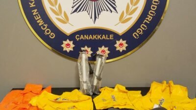 İpek YAVAŞ/ÇANAKKALE, (DHA)- ÇANAKKALE'de polis grupları tarafından yapılan operasyonda 23