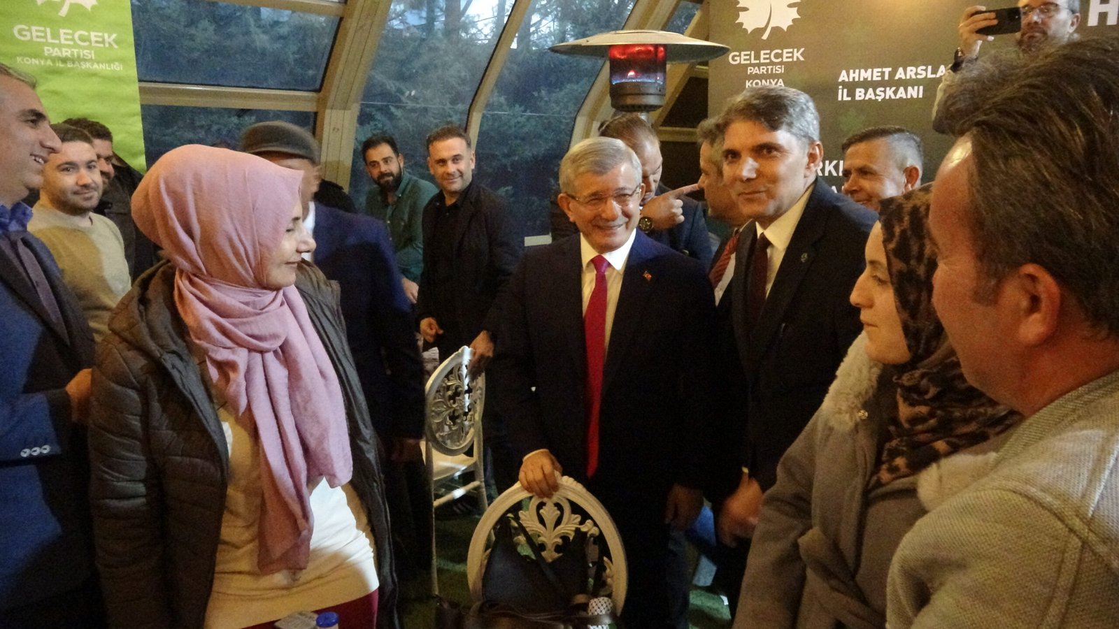 Salih BÜYÜKSAMANCI/ KONYA, (DHA)- GELECEK Partisi Genel Lideri Ahmet Davutoğlu,