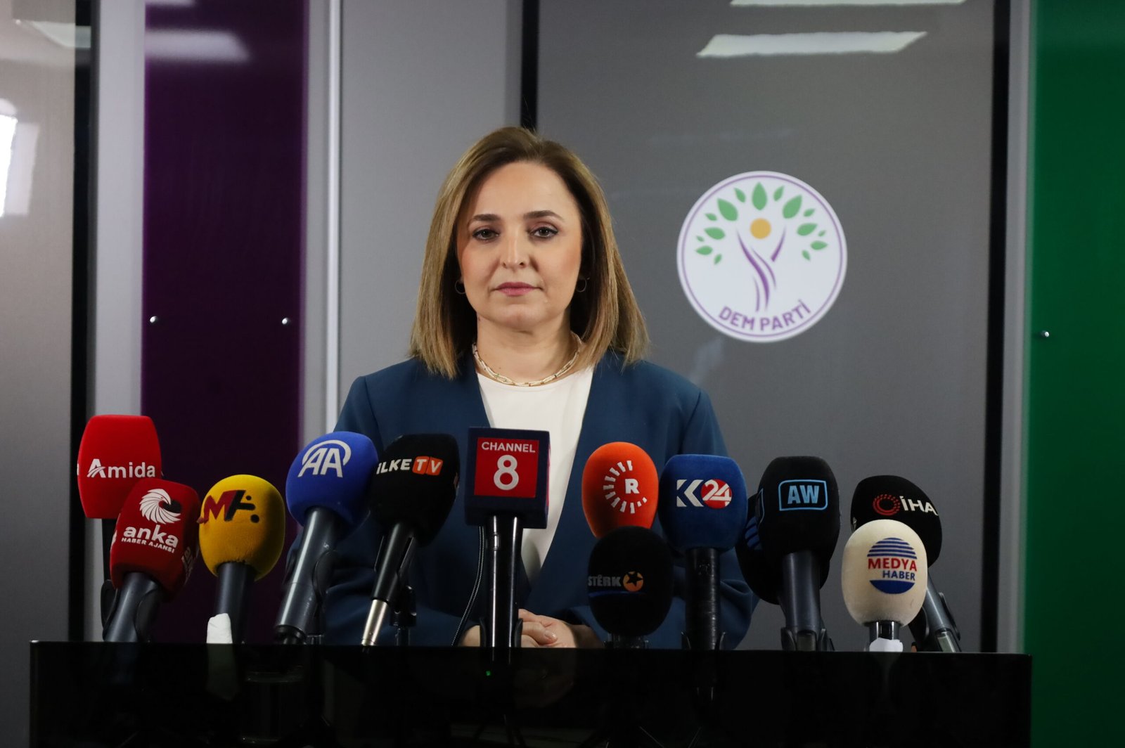 ANKARA, (DHA)- DEM Parti Sözcüsü Ayşegül Doğan, DEM Parti İmralı