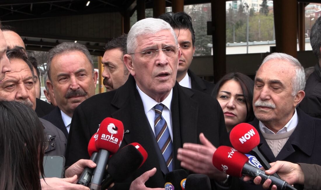 Umutcan ÖREN-Canberk ÖZTÜRK/ANKARA, (DHA)- İYİ Parti Genel Başkanı Müsavat Dervişoğlu,