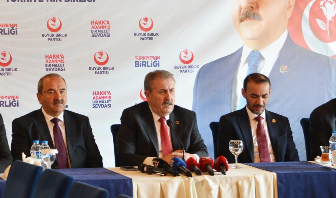 Salih TEKİN/ERZURUM, (DHA)- BÜYÜK Birlik Partisi (BBP) Genel Başkanı Mustafa
