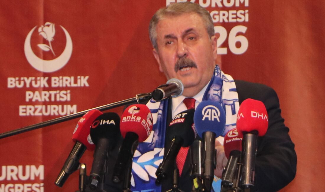 Salih TEKİN/ERZURUM, (DHA)- BÜYÜK Birlik Partisi (BBP) Genel Başkanı Mustafa