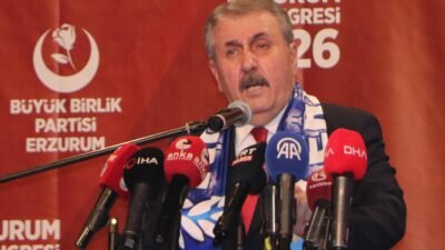 Salih TEKİN/ERZURUM, (DHA)- BÜYÜK Birlik Partisi (BBP) Genel Başkanı Mustafa