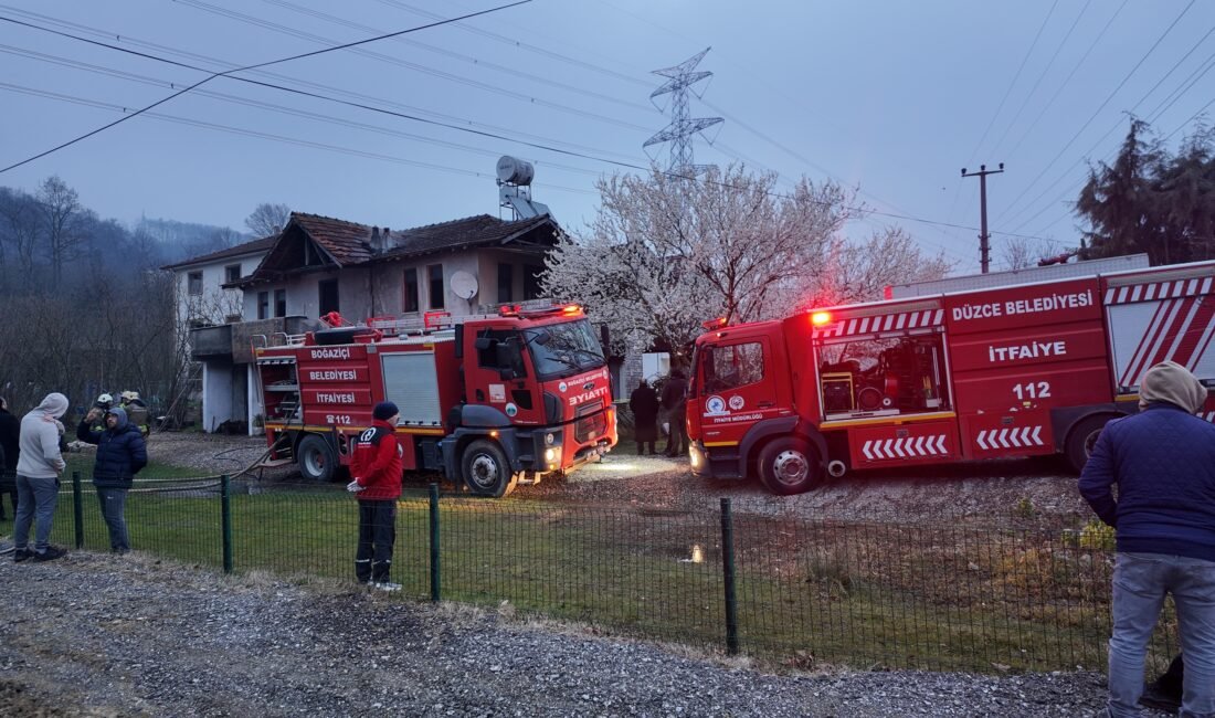 Musa KESKİN/DÜZCE, (DHA)- DÜZCE’de evde çıkan yangında dumandan zehirlenen Kadriye