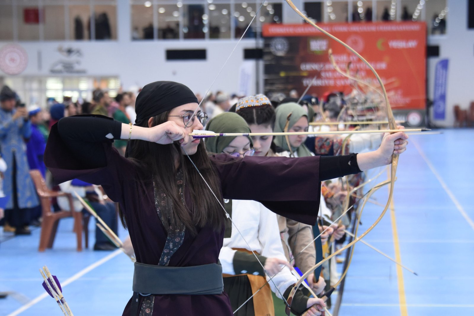 Gökhan İÇKİLLİ / SAMSUN, (DHA)- GELENEKSEL Türk Okçuluk Gençler ve