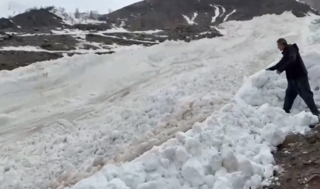Behçet DALMAZ-Mehmet ÖZKAN/HAKKARİ, (DHA)- HAKKARİ'nin Yukarı Akkaya köyü yakınlarında çığ