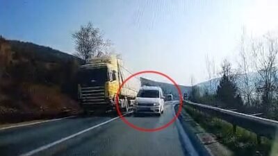 Yavuz YILMAZ/İNEGÖL (Bursa), (DHA)- BURSA’nın İnegöl ilçesinde hatalı sollama yapan