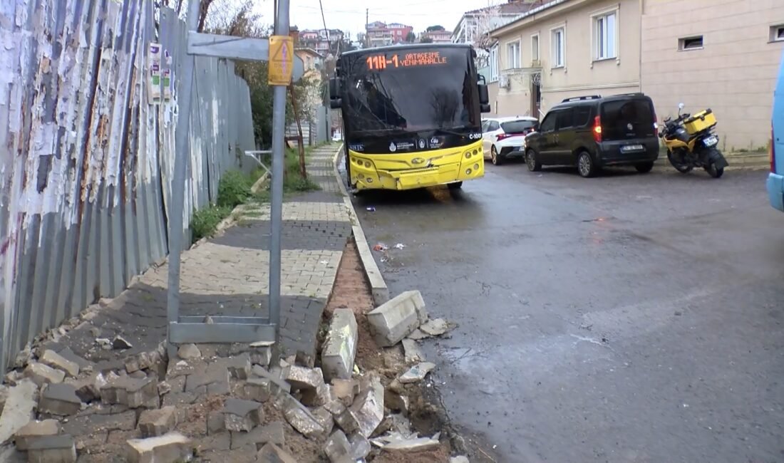 İsa ALMAÇAYIR / İSTANBUL, (DHA)- BEYKOZ'da yağışlı havanında etkisiyle kayganlaşan
