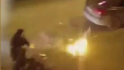 İSTANBUL, (DHA)- KÜÇÜKÇEKMECE'de cadde üzerinde havai fişek atan D.Y.(24) gözaltına