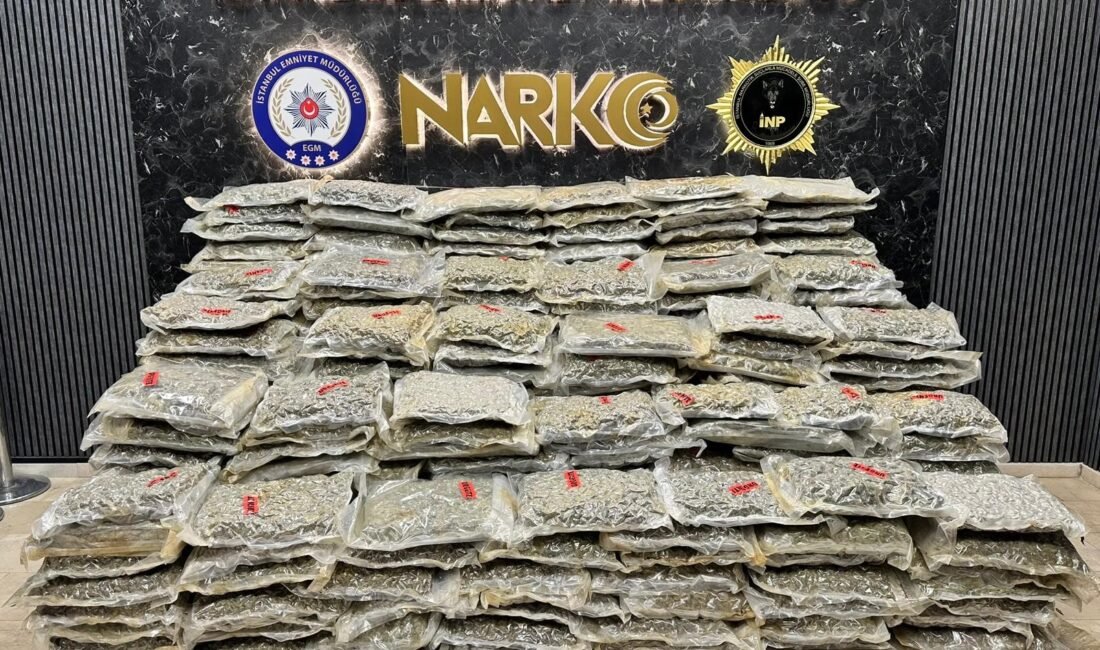 İSTANBUL, (DHA)- KÜÇÜKÇEKMECE'de düzenlenen uyuşturucu operasyonunda durdurulan 4 TIR'da 527