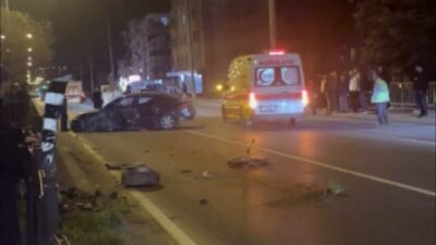 Emre ÖNCEL/SAMSUN, (DHA)- SAMSUN'un Atakum ilçesinde, kediye çarpmamak için manevra