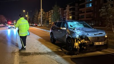 Mehmet YILMAZ/ KULU(Konya), (DHA)- KONYA’nın Kulu ilçesinde yolun karşısına geçmeye