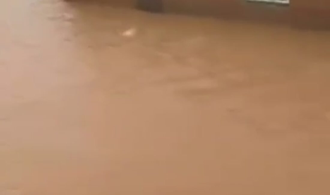 MAHALLEYİ SU BASTI Mardin’in Kızıltepe ilçesinin kırsal Dikmen Mahallesi’ni, sağanak