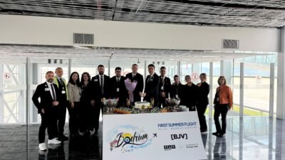 MUĞLA, (DHA)- TAV Havalimanları tarafından işletilen Milas-Bodrum Havalimanı, Almanya Frankfurt’dan