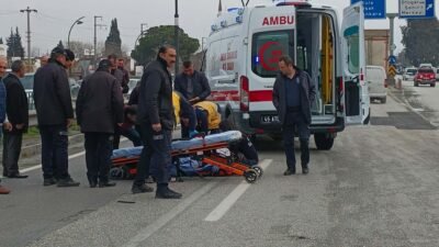 Emre SAÇLI/ SALİHLİ(Manisa), (DHA)- MANİSA'nın Salihli ilçesinde yolun karşısına geçmek