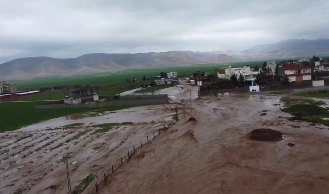 SU ALTINDAKİ MAHALLE HAVADAN GÖRÜNTÜLENDİ Mardin’in Nusaybin ilçesinde etkili olan
