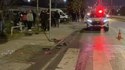 Emre ÖNCEL/SAMSUN, (DHA)- SAMSUN’un İlkadım ilçesinde motosiklet ile minibüsün çarpıştığı