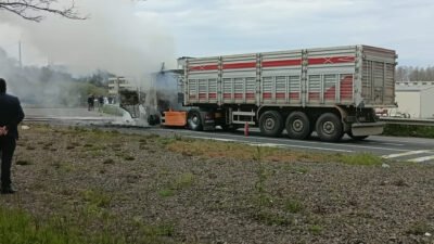 Dursun Mehmet ŞAHİN/ÜNYE (Ordu), (DHA)- ORDU'nun Ünye ilçesinde hareket halindeyken