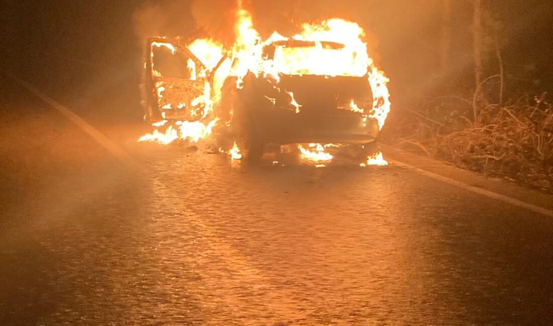 Yavuz YILMAZ/İNEGÖL (Bursa), (DHA)- BURSA’nın İnegöl ilçesinde seyir halindeyken alev