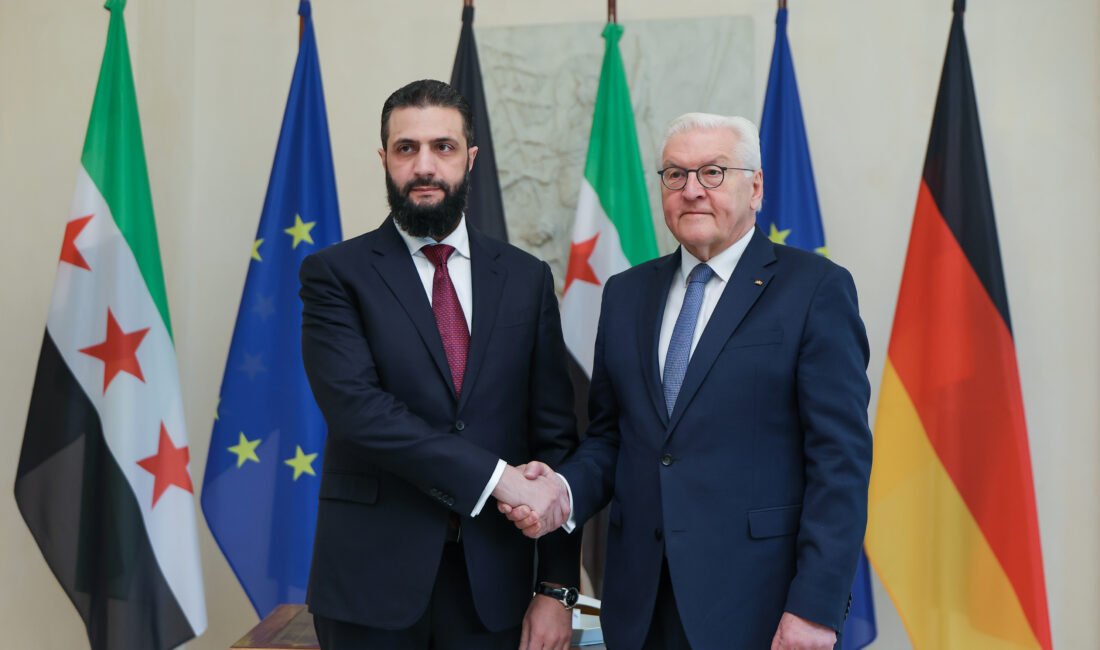 ALMANYA, (DHA) - SURİYE Cumhurbaşkanı Ahmed Şara resmi temaslarda bulunmak