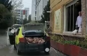 Emre ÖNCEL/SAMSUN, (DHA)- SAMSUN’un Atakum ilçesinde taksinin bagajındaki etlerin taşındığı