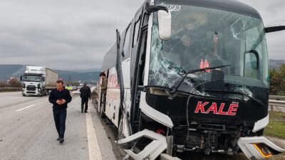 Mutlu YUCA/BOLU, (DHA)- BOLU’da Anadolu Otoyolu’nda aynı yöne giden TIR’ın