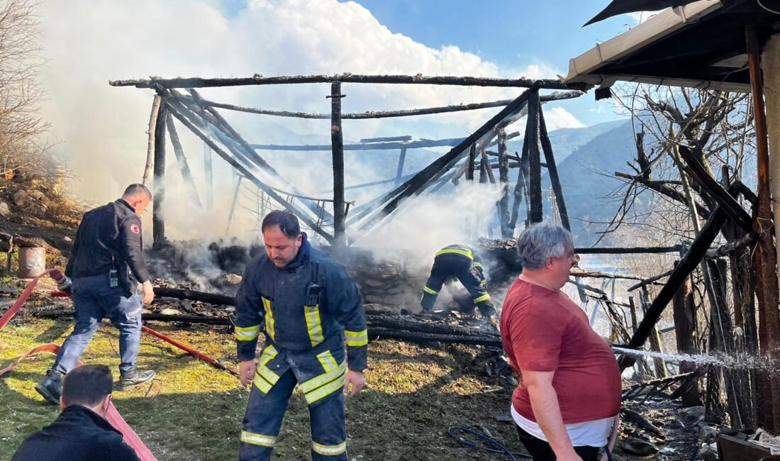 Bünyamin KARACAN/ TOSYA(Kastamonu), (DHA)- KASTAMONU'nun Tosya ilçesinde çıkan yangında samanlık