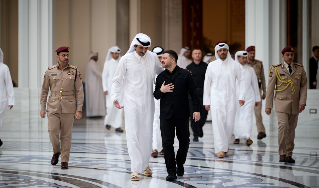 KATAR, (DHA) - UKRAYNA Devlet Başkanı Volodimir Zelenskiy, Katar'ın başkenti