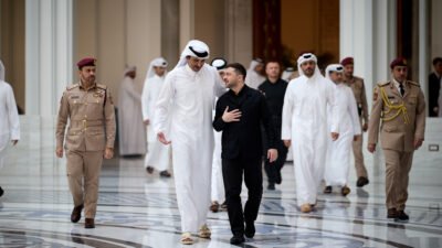 KATAR, (DHA) - UKRAYNA Devlet Başkanı Volodimir Zelenskiy, Katar'ın başkenti