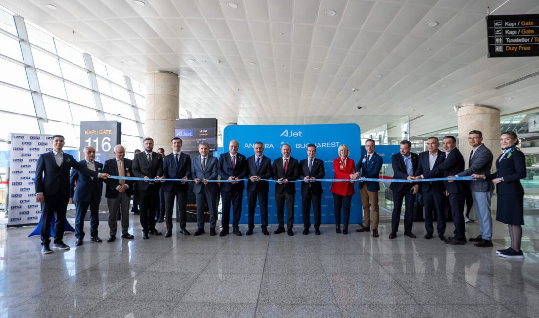 Gizem KARADAĞ-Muhammet BAYRAM/ANKARA, (DHA)- AJET, Romanya’nın başkenti Bükreş’e ilk uçuşunu