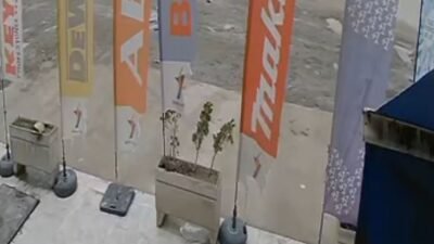 KAZA GÜVENLİK KAMERASINDA Kaza anına ilişkin güvenlik kamerası görüntüsü ortaya