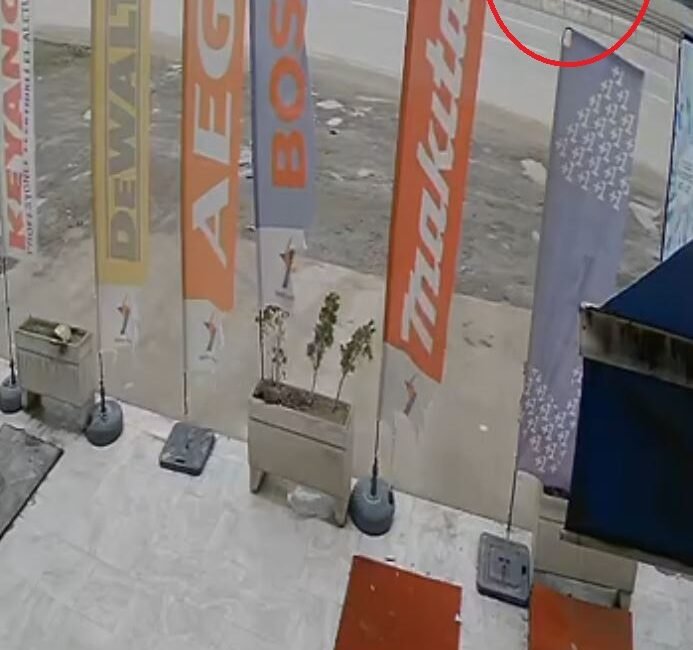 KAZA GÜVENLİK KAMERASINDA Kaza anına ilişkin güvenlik kamerası görüntüsü ortaya