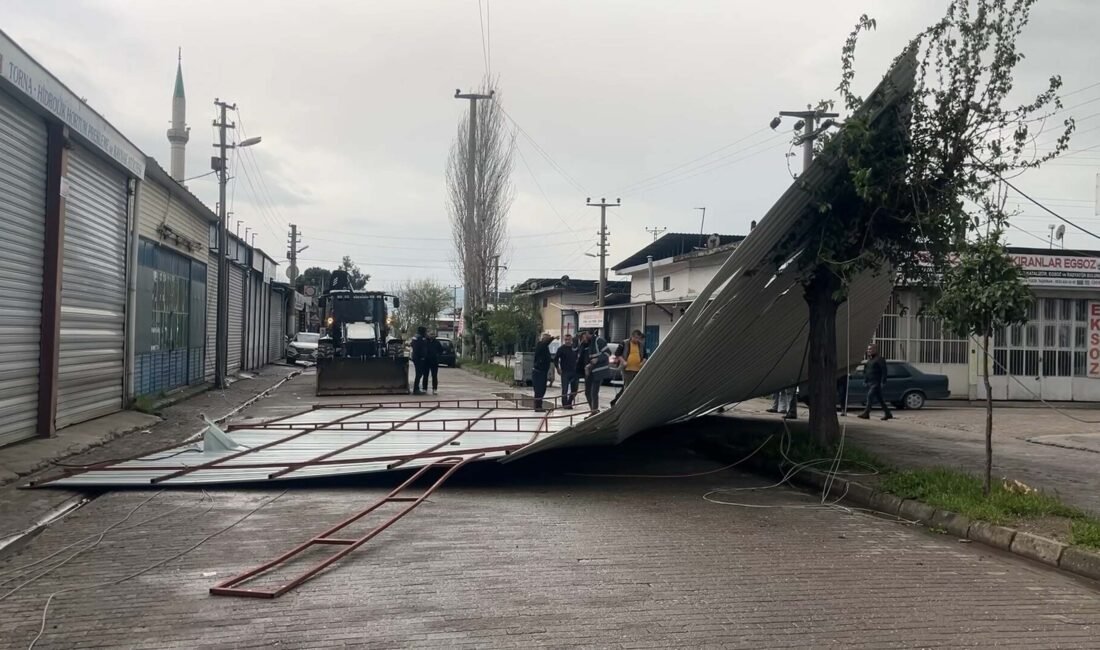 Melek FIRAT/ AYDIN, (DHA)- AYDIN’ın İncirliova ilçesinde, etkili olan fırtına