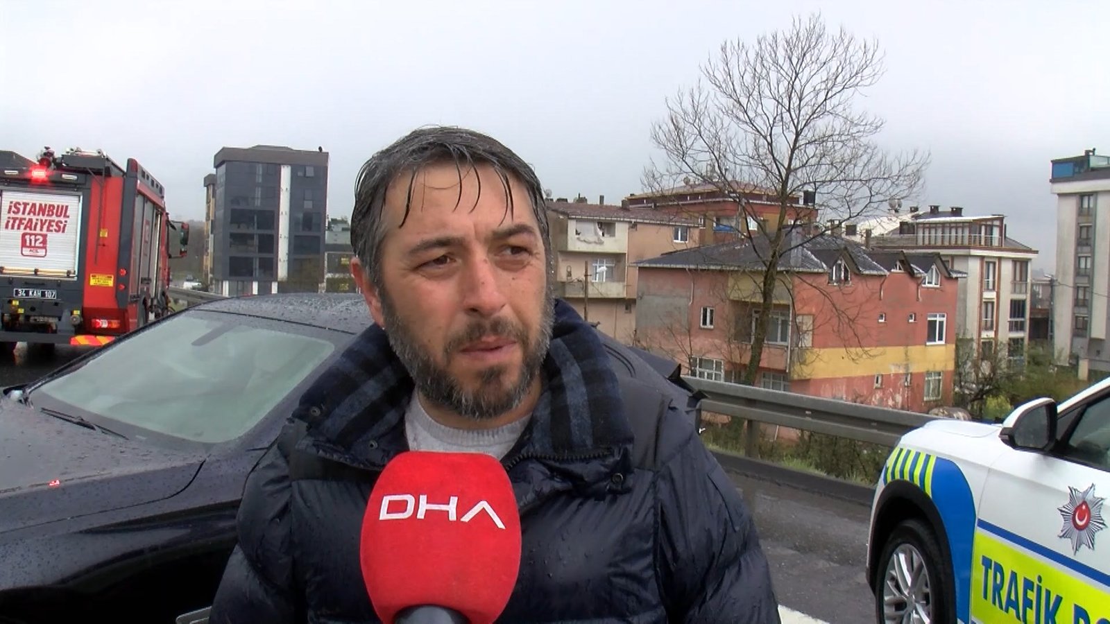 İsa ALMAÇAYIR / İSTANBUL, (DHA)- ÇEKMEKÖY Kuzey Marmara Otoyolu'nda yağışlı