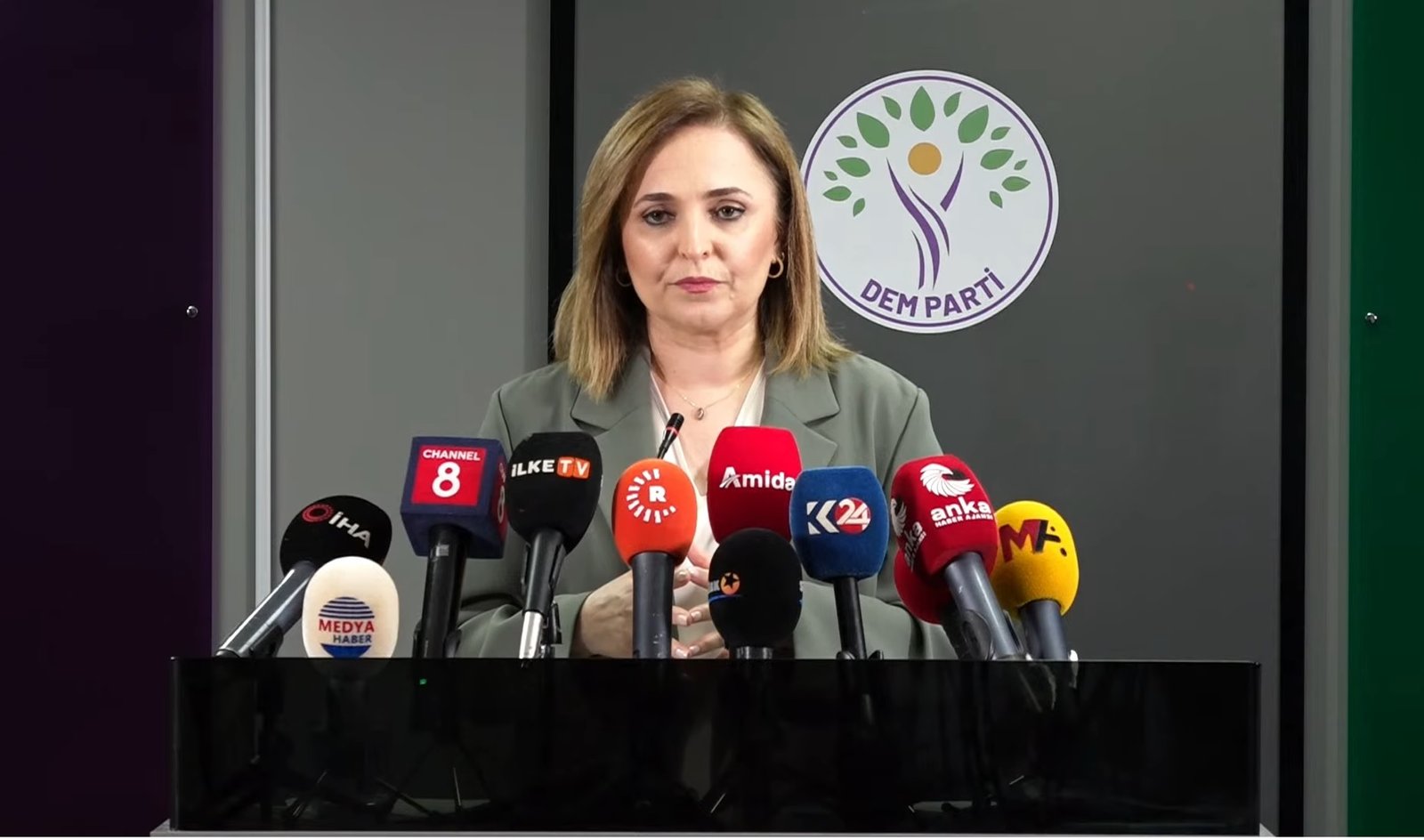 ANKARA, (DHA)- DEM Parti Sözcüsü Ayşegül Doğan, 'Terörsüz Türkiye' sürecine