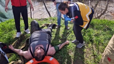 Olgay GÜLER/EDİRNE, (DHA)- EDİRNE’de dengesini kaybedip Tunca Nehri’ne düşen Murat