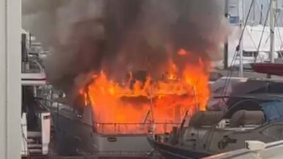 Fırat AKAY/BODRUM (Muğla), (DHA)- MUĞLA'nın Bodrum ilçesinde bir tersanede bakımda