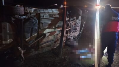 Suat DENİZ/IĞDIR, (DHA)-IĞDIR'da şarampole devrilen otomobilin sürücüsü Mehmet Salih Uğuz