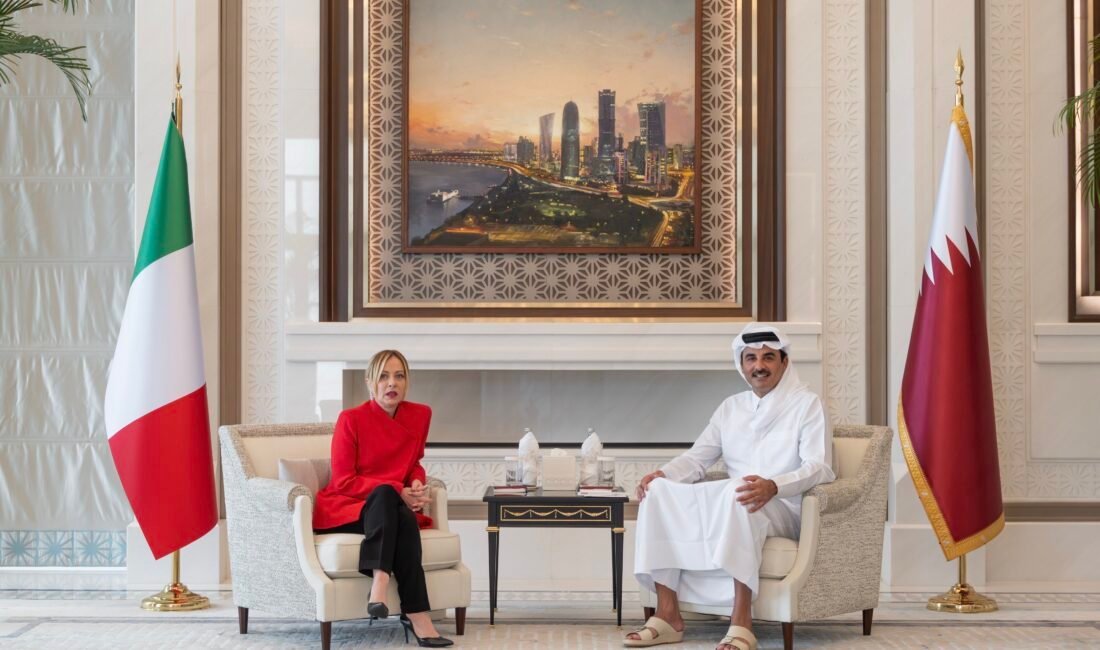 KATAR, (DHA) - İTALYA Başbakanı Giorgia Meloni, Katar Emiri Şeyh