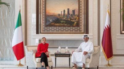 KATAR, (DHA) - İTALYA Başbakanı Giorgia Meloni, Katar Emiri Şeyh